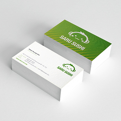 Extra Nouveau White Business Cards